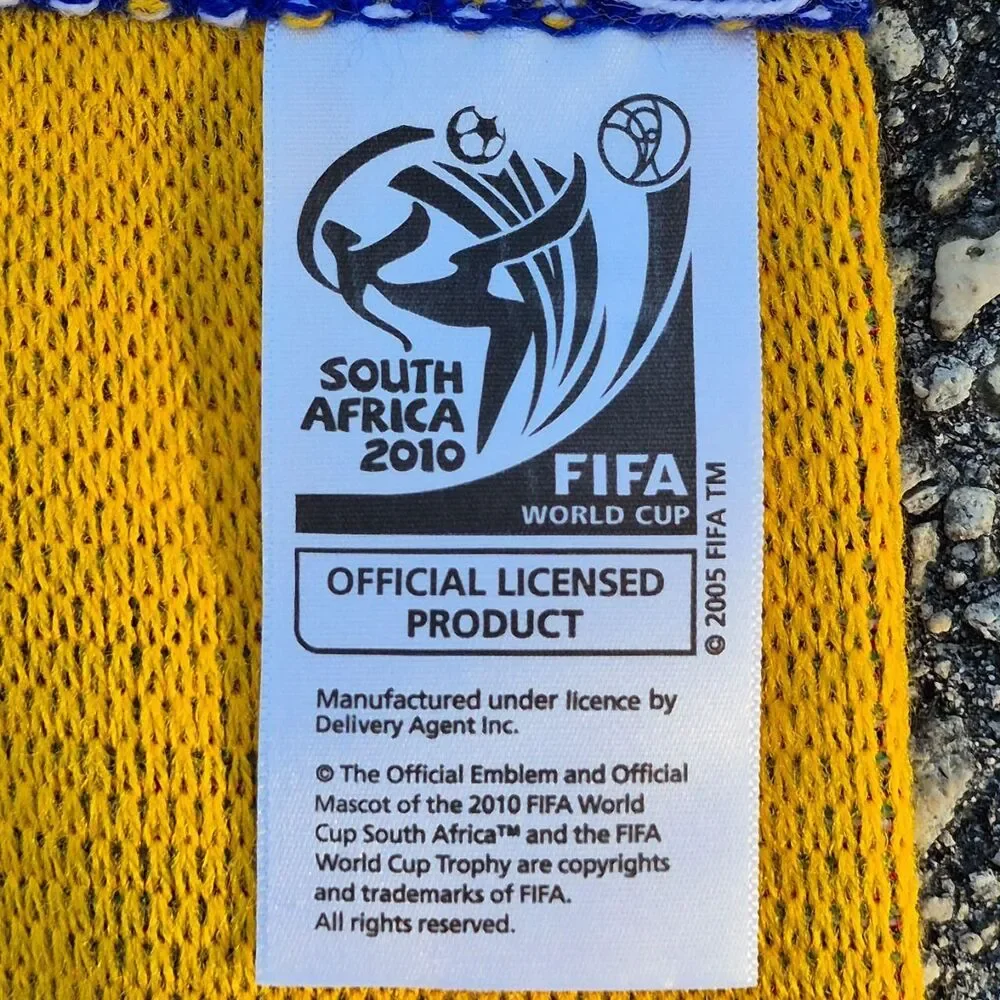 Fifa Men's Blue and Yellow Scarf-wraps